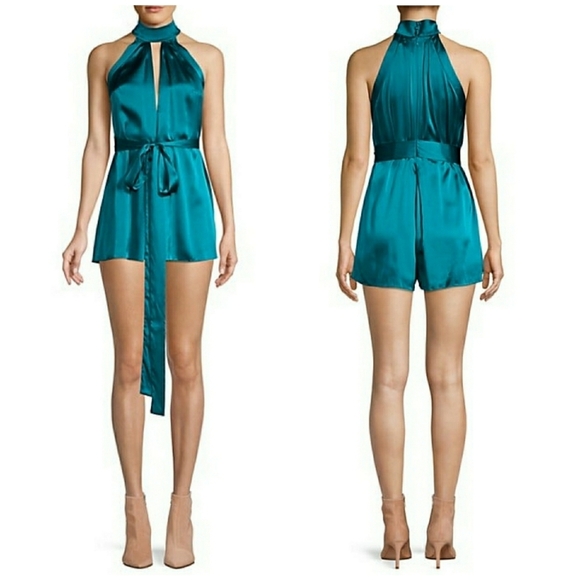 AlexisAlexis Rayelynn Silk Tie-Waist Romper - Picture 6 of 11